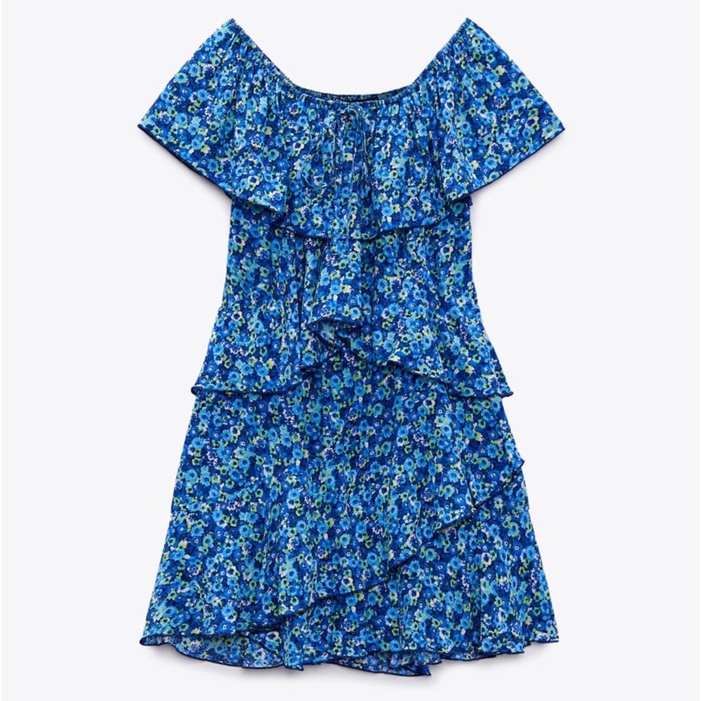NWT🌸GORGEOUS ZARA RUFFLED PRINT JUMPSUIT